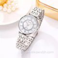 2020 Mode Damenuhren GS460 Luxus Diamant Damen Armbanduhren Edelstahl Silber Mesh Strap Weibliche Quarzuhr